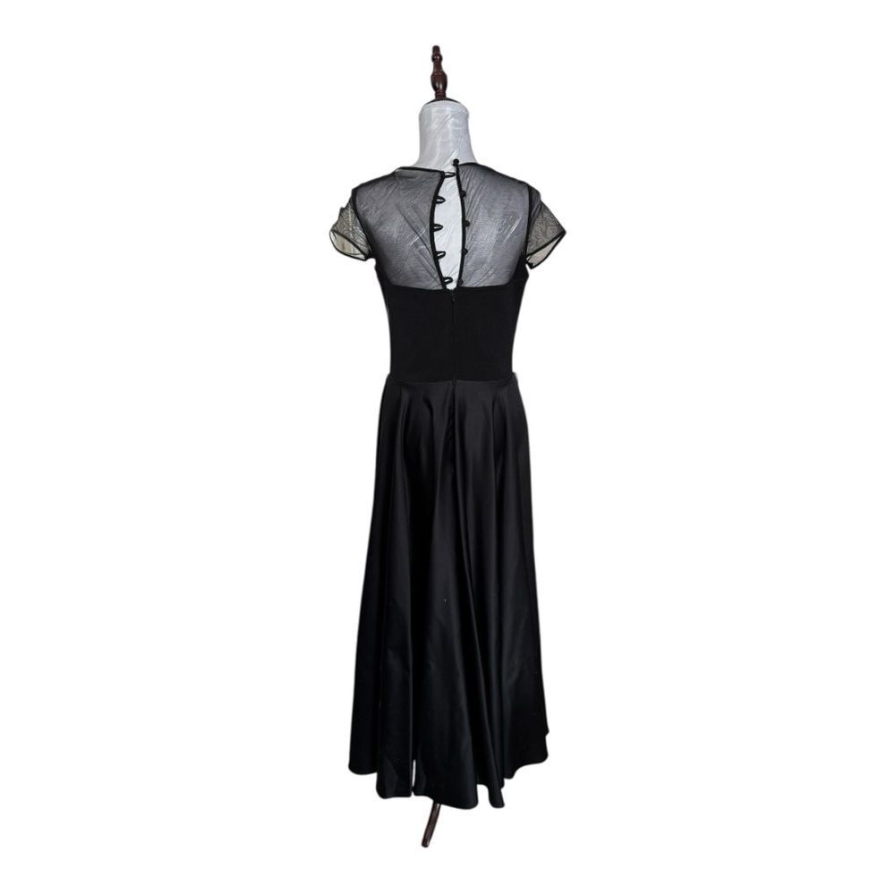 JS Collection Vintage Elegant Black Evening Gown - Picture 6 of 11